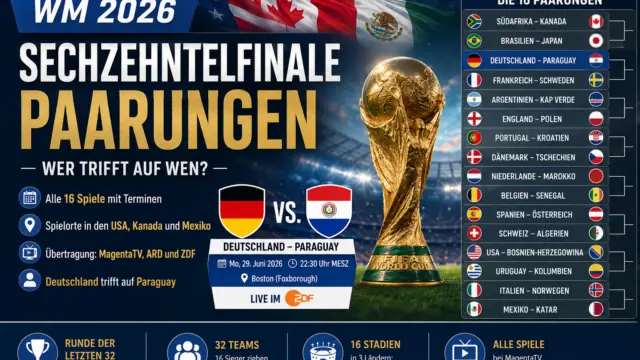 WM 2026 Sechzehntelfinale Paarungen: Wer trifft auf wen