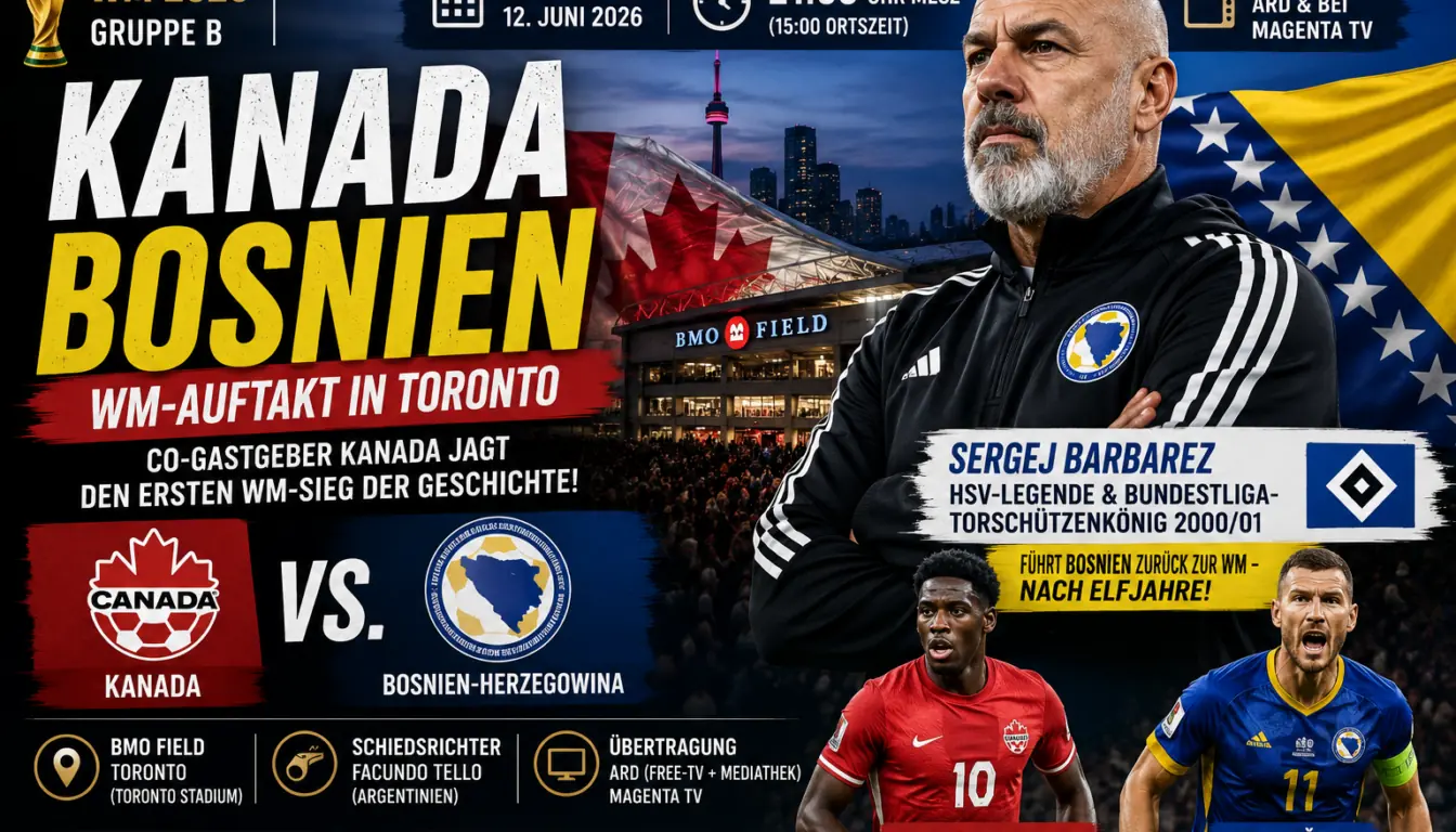 Kanada Bosnien heute: WM-Auftakt mit HSV-Legende Barbarez