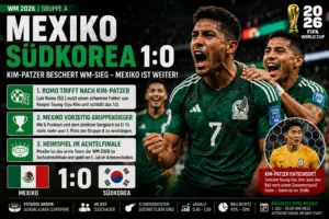 Mexiko – Südkorea 1:0: Kim-Patzer beschert WM-Sieg