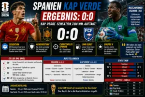 Spanien Kap Verde Ergebnis: 0:0 – die Kap-Verde-Sensation