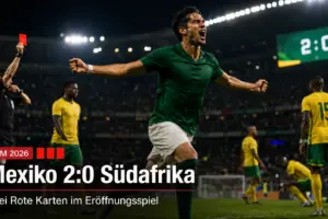 WM Eröffnungsspiel: Mexiko siegt 2:0 – drei Rote Karten