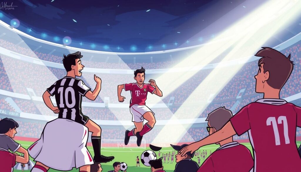 Ein Bild vom "Jahrhundertspiel" gegen Juventus Turin