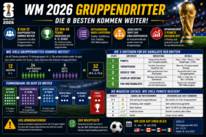 WM 2026 Gruppendritter: So ziehen 8 Teams ins Sechzehntelfinale