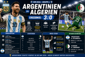 Argentinien Algerien Ergebnis: 3:0 dank Messi-Dreierpack