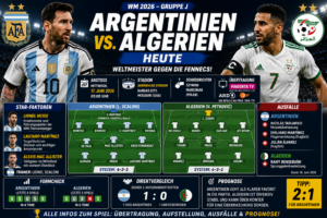 Argentinien Algerien heute: Übertragung & Aufstellung