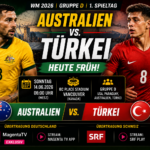 Australien Türkei heute: Anstoß, Aufstellung & TV