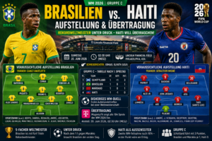 Brasilien – Haiti: Aufstellung & Übertragung WM 2026
