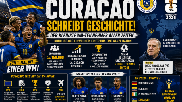 Curaçao WM 2026: Der kleinste Teilnehmer der Geschichte