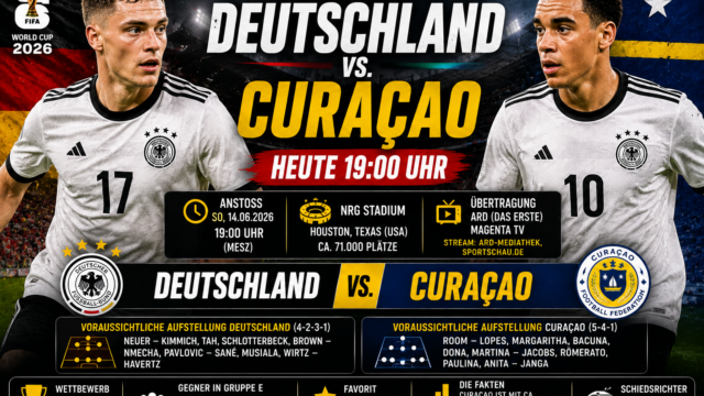 Deutschland Curaçao heute: Anstoß, Aufstellung & TV