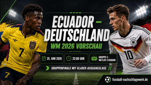 Ecuador Deutschland WM 2026: Aufstellung & Vorschau