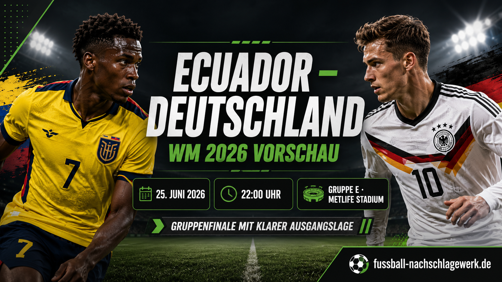 Ecuador Deutschland WM 2026: Aufstellung & Vorschau
