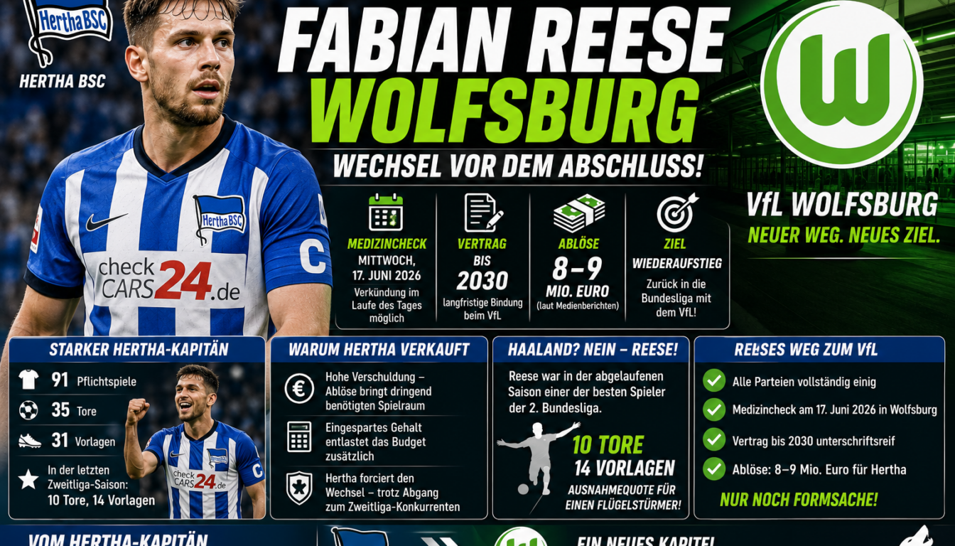 Fabian Reese Wolfsburg: Wechsel vor dem Abschluss