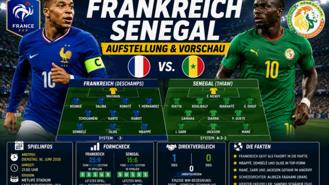 Frankreich Senegal Aufstellung: Vorschau zum WM-Start