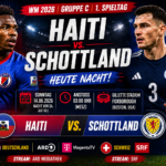 Haiti Schottland heute: Anstoß, Aufstellung & TV