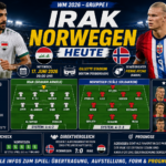 Irak Norwegen heute: Übertragung, Aufstellung, Vorschau