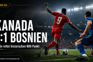 Kanada gegen Bosnien: 1:1 – Larin rettet WM-Punkt
