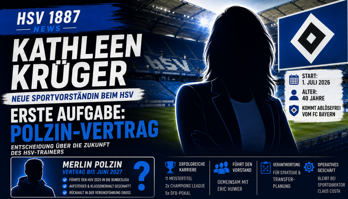 Kathleen Krüger beim HSV: Erste Aufgabe Polzin-Vertrag