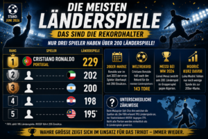 Die meisten Länderspiele: Das sind die Rekordhalter