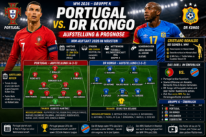 Portugal DR Kongo Aufstellung & Prognose zur WM 2026