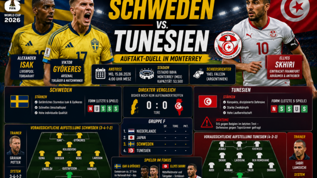 Schweden Tunesien: Isak und Gyökeres vor dem WM-Auftakt