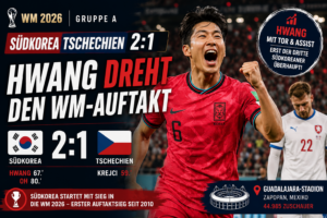 Südkorea Tschechien 2:1 – Hwang dreht den WM-Auftakt
