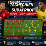 Tschechien Südafrika: Aufstellung & Übertragung WM 2026