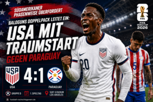 USA gegen Paraguay: 4:1 – Traumstart ins Heim-Turnier