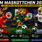 WM Maskottchen 2026: Maple, Zayu und Clutch im Porträt