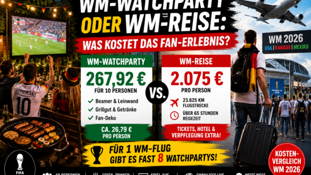 WM-Watchparty oder WM-Reise: Was kostet das Fan-Erlebnis?