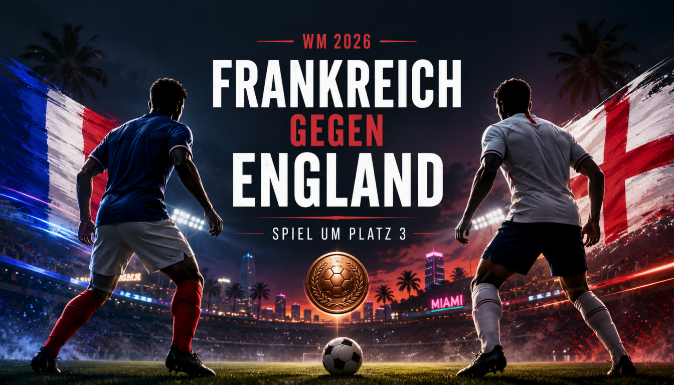 WM 2026 Spiel um Platz 3: Frankreich gegen England