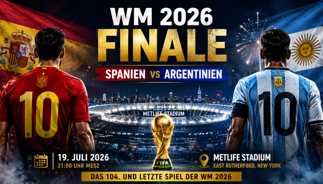 WM 2026 Finale: Spanien gegen Argentinien