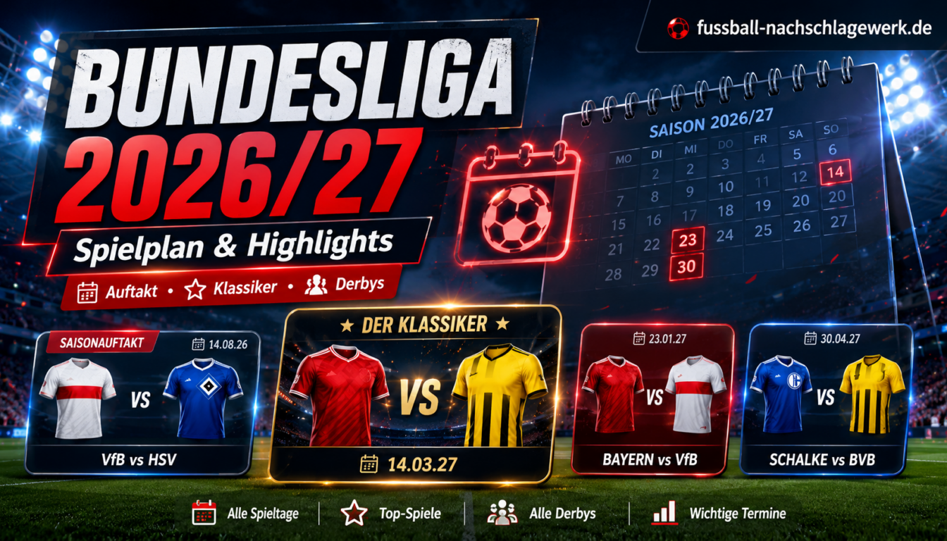 Bundesliga Spielplan 2026/27: Termine & Highlights