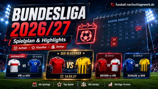 Bundesliga Spielplan 2026/27: Termine & Highlights