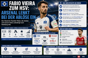 Fabio Vieira zum HSV: Arsenal lenkt bei der Ablöse ein