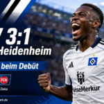 HSV 3:1 gegen Heidenheim: Daka trifft beim Debüt