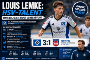 Louis Lemke: HSV-Talent empfiehlt sich in der Vorbereitung