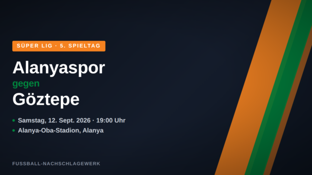 Alanyaspor gegen Göztepe: Heimstärke gegen wackelnde Auswärtsbilanz