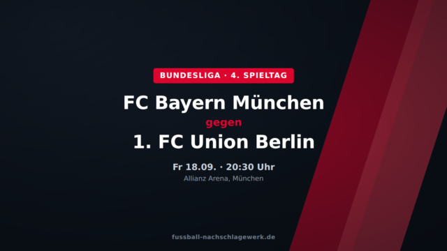 FC Bayern – Union Berlin: Pflichtsieg-Auftrag zum Freitagabend