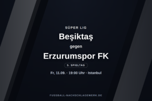 Beşiktaş – Erzurumspor FK: Süper-Lig-Vorschau zum Freitagabend