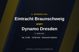 Eintracht Braunschweig – Dynamo Dresden: Duell zweier Wackelkandidaten