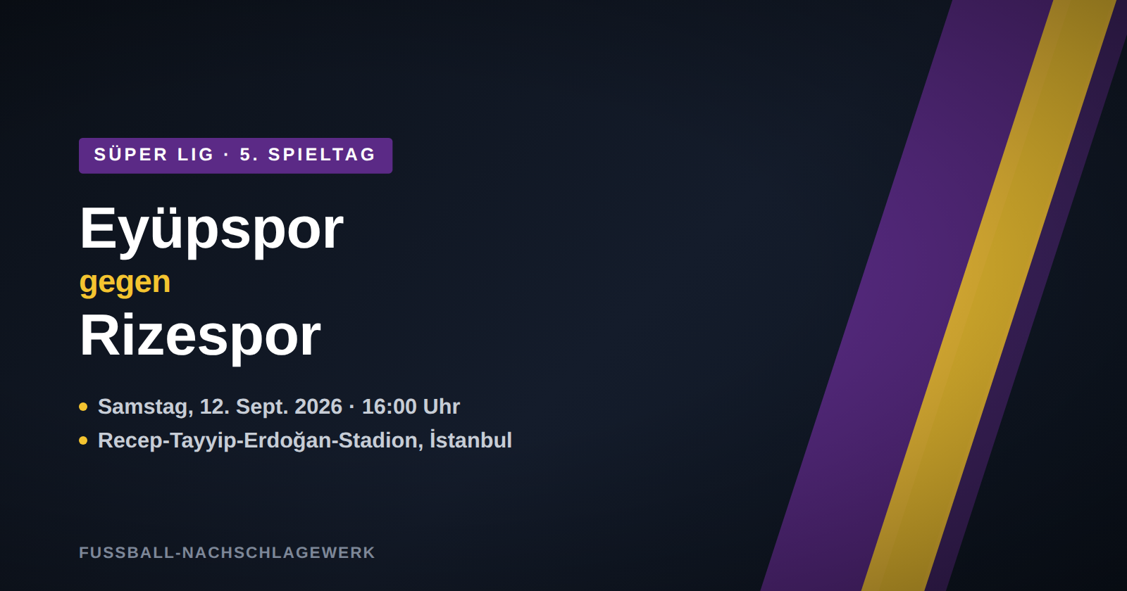 Eyüpspor gegen Rizespor: Zwei schwankende Formkurven treffen im Erdoğan-Stadion aufeinander