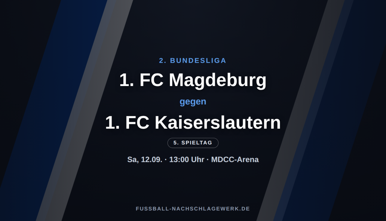 1. FC Magdeburg – 1. FC Kaiserslautern: Prüfstein gegen die stabilen Roten Teufel
