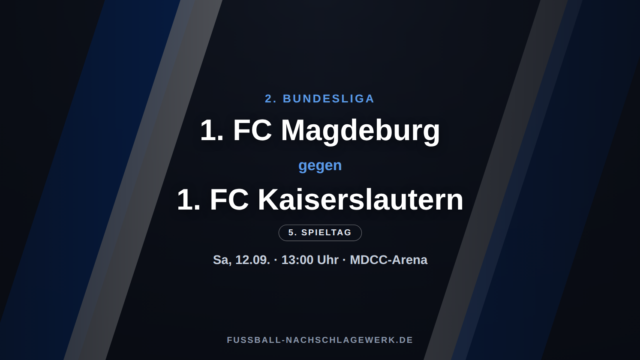 1. FC Magdeburg – 1. FC Kaiserslautern: Prüfstein gegen die stabilen Roten Teufel