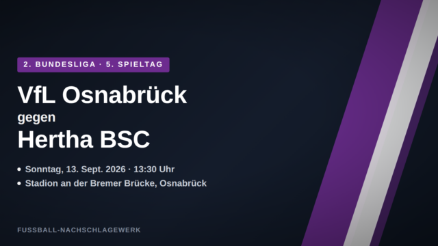 VfL Osnabrück gegen Hertha BSC: Aufsteiger fordert den Formstärksten