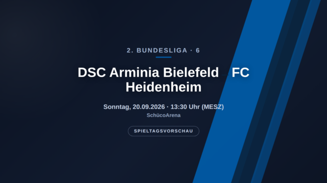 Arminia Bielefeld – 1. FC Heidenheim: Aufsteiger-Charme trifft Aufstiegsambition