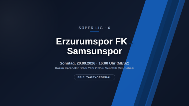 Erzurumspor – Samsunspor: Kellerduell in Anatolien