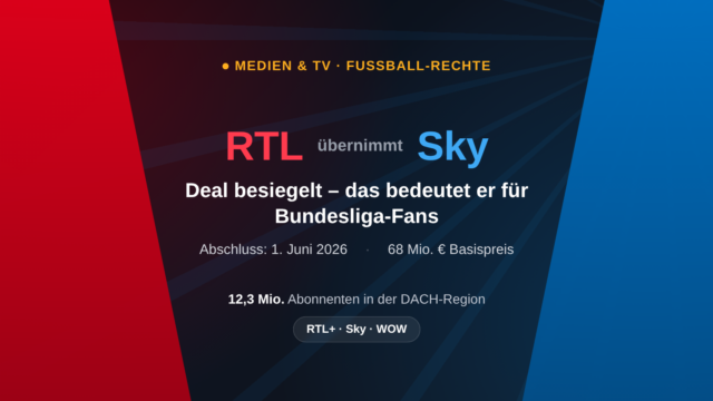 RTL kauft Sky Deutschland: Der Deal und seine Folgen für Bundesliga-Fans