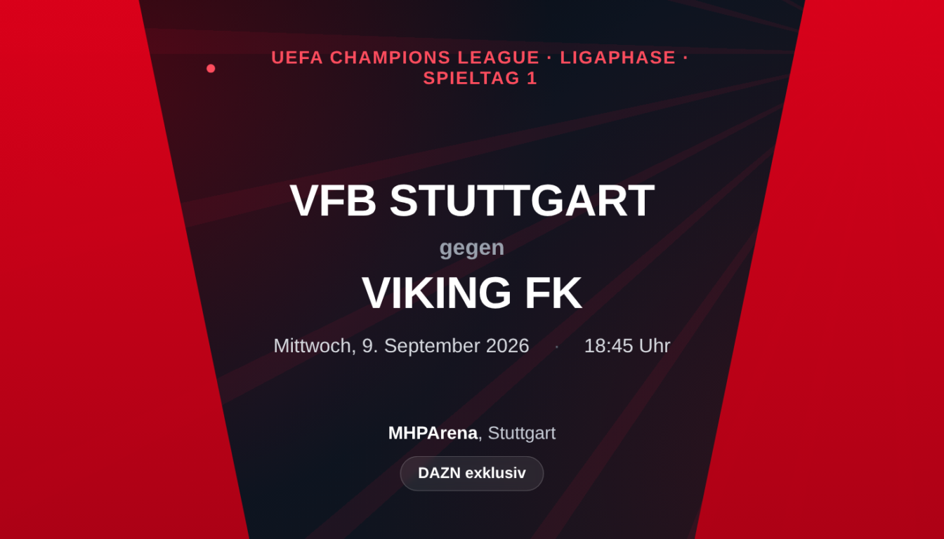 VfB Stuttgart gegen Viking FK: Champions-League-Vorschau zum Ligaphase-Auftakt
