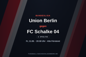 1. FC Union Berlin – Schalke 04: Kellerduell an der Alten Försterei