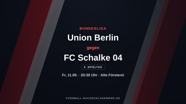 1. FC Union Berlin – Schalke 04: Kellerduell an der Alten Försterei